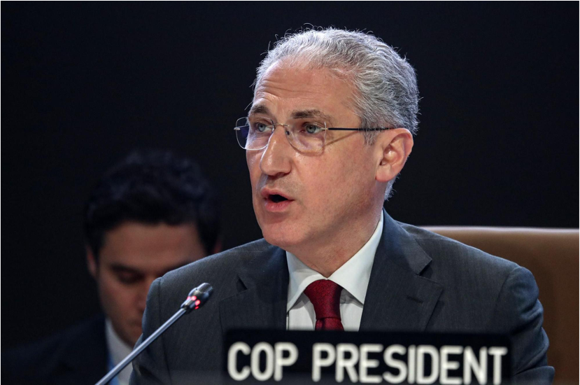 El presidente de la COP29 denuncia la falta de compromiso de los países ricos