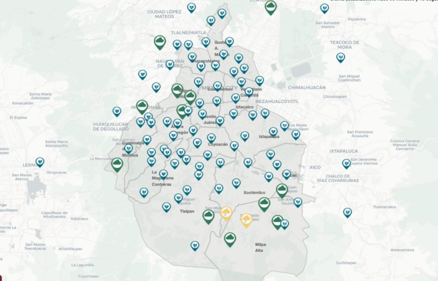 Consulta en tiempo real dónde está lloviendo en la CDMX