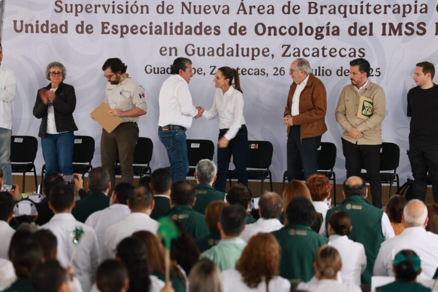 Sheinbaum inaugura Unidad Oncológica y promete 1,600 mdp para salud en Zacatecas