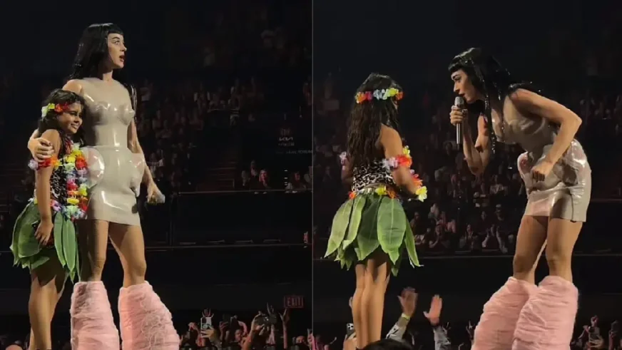 Katy Perry empodera a niña mexicana durante emotivo momento en concierto en California