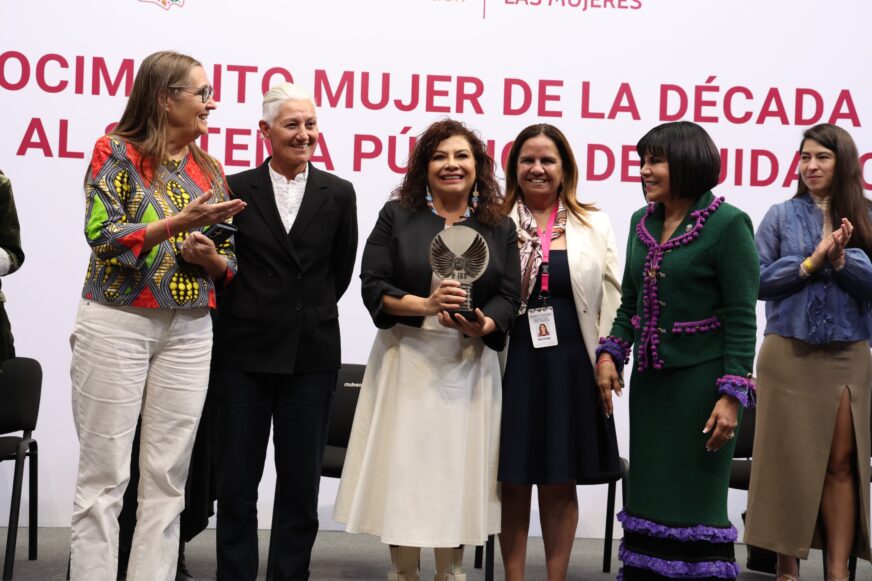 Women Economic Forum distingue a Clara Brugada por impulsar el Sistema Público de Cuidados
