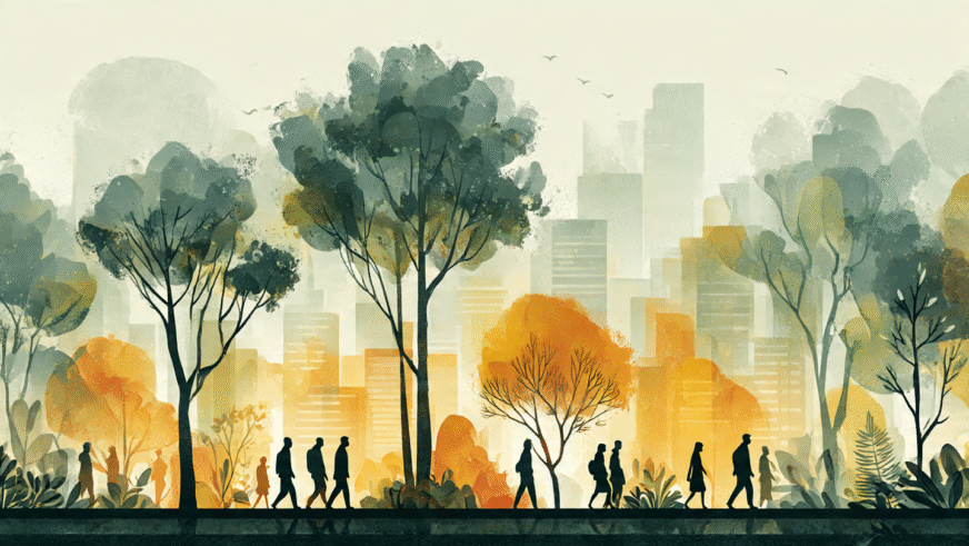 Caminatas guiadas en bosques urbanos impulsan salud y comunidad