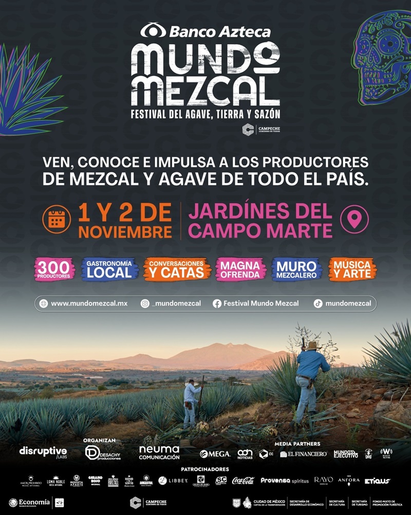 Comienza la cuenta regresiva para que el agave conquiste los Jardines de Campo Marte con Mundo Mezcal