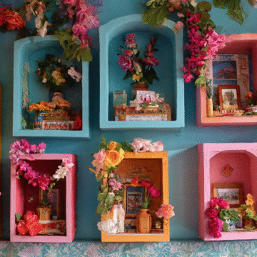 Nichos artesanales: el arte de honrar entre cajitas decoradas