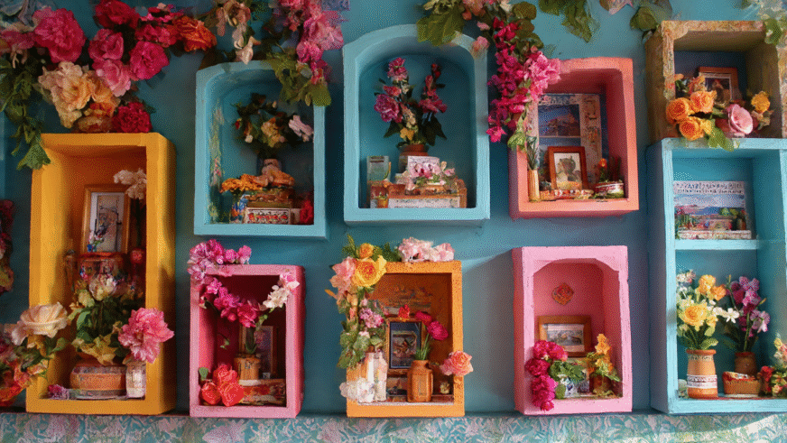 Nichos artesanales: el arte de honrar entre cajitas decoradas