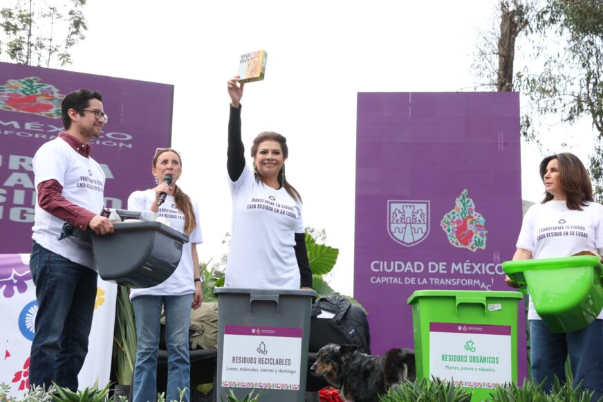 Brugada activa campaña masiva para separar residuos; CDMX invertirá 500 mdp en reciclaje