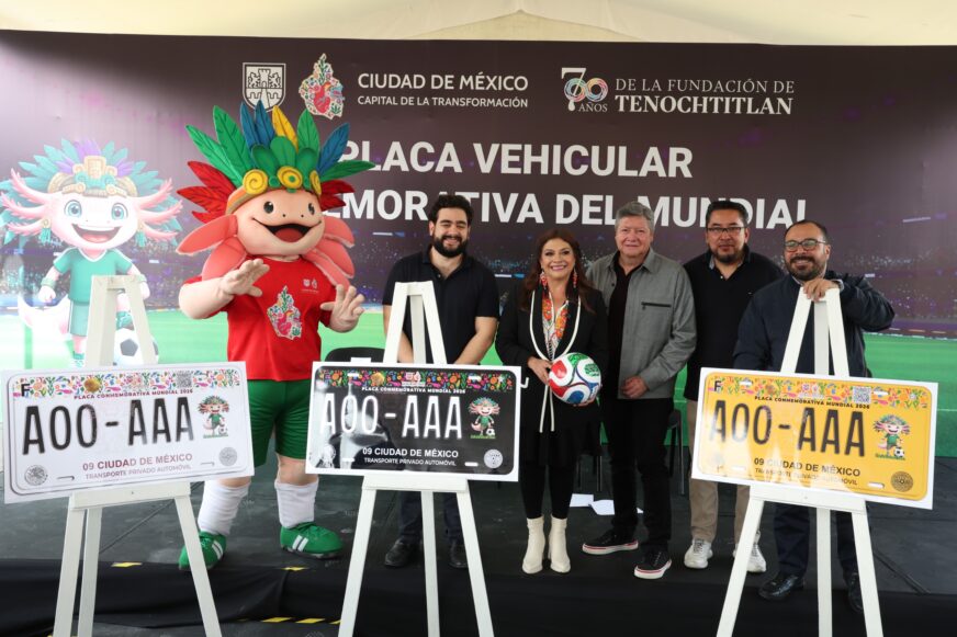 ¿Quieres la placa del Mundial 2026? CDMX anuncia modelos, requisitos y fecha de entrega