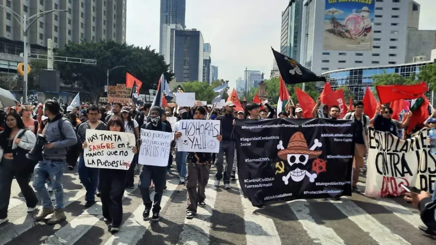 Marcha de la Generación Z en CDMX termina sin violencia y con baja convocatoria