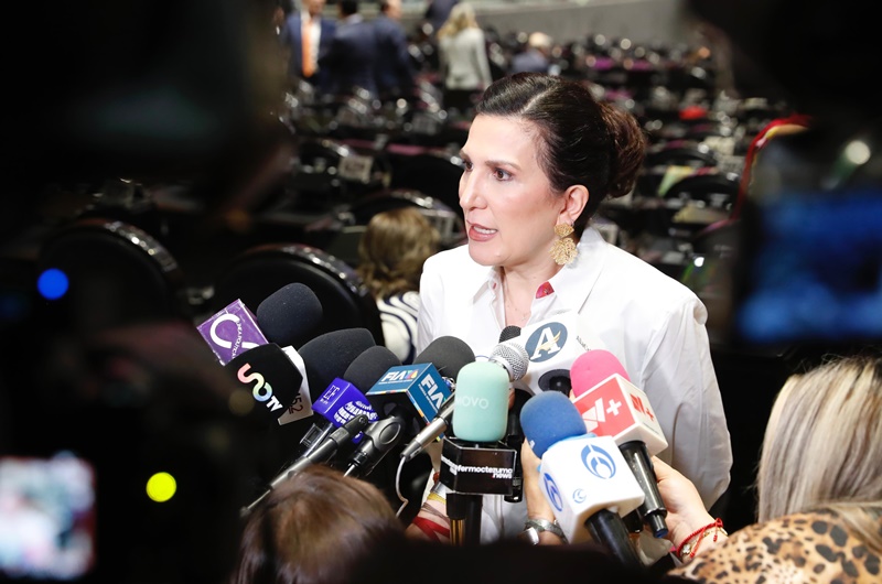 Kenia López Rabadán pide ética a Sergio Mayer