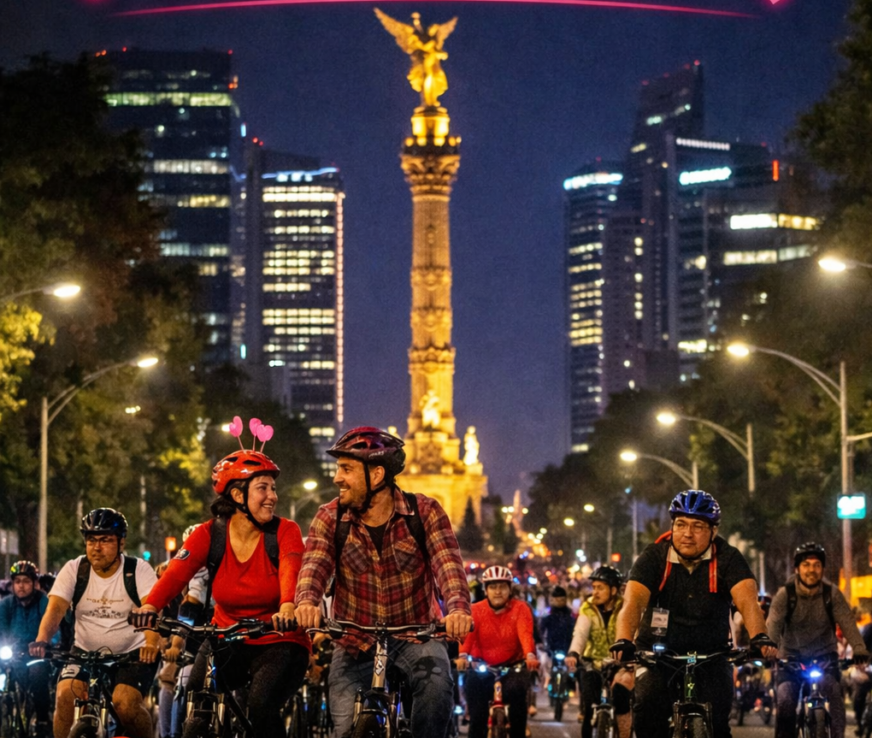 Ruta, actividades y transporte: así será el Paseo Nocturno “Muévete en Bici” en la CDMX