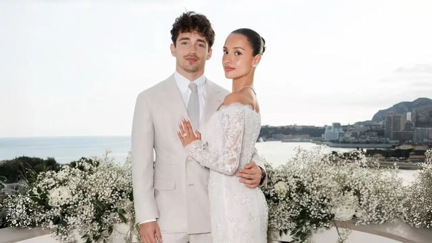 Charles Leclerc y Alexandra Saint Mleux se casan en íntima boda en Mónaco