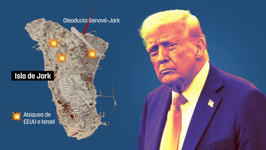 Donald Trump amaga con borrar del mapa la isla de Jark en Irán