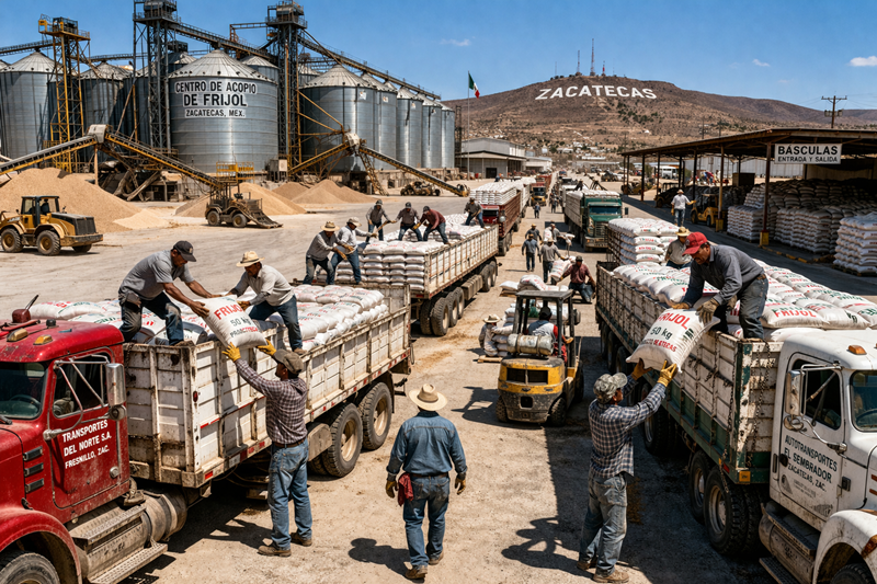 Intervención estatal en Zacatecas desplaza a intermediarios del mercado del frijol