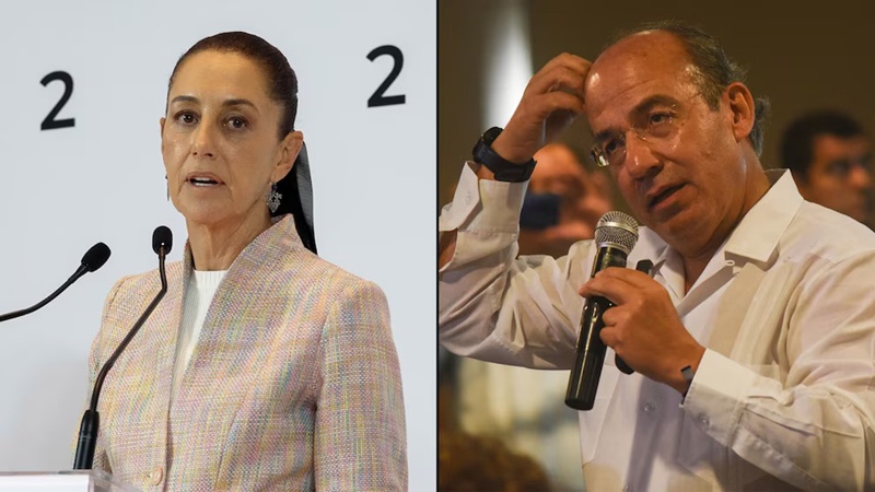 Claudia Sheinbaum acusa nexo de Felipe Calderón con Cártel de Sinaloa