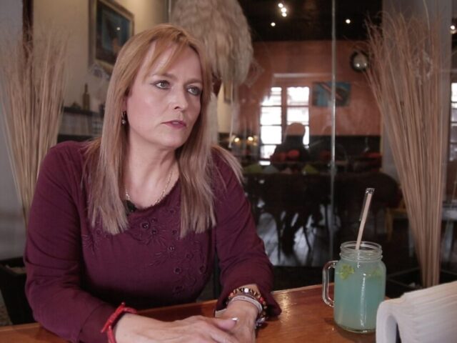 Ruth Calderón Babún durante una entrevista en Zacatecas